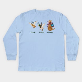 Duck. Duck. Goose. Kids Long Sleeve T-Shirt